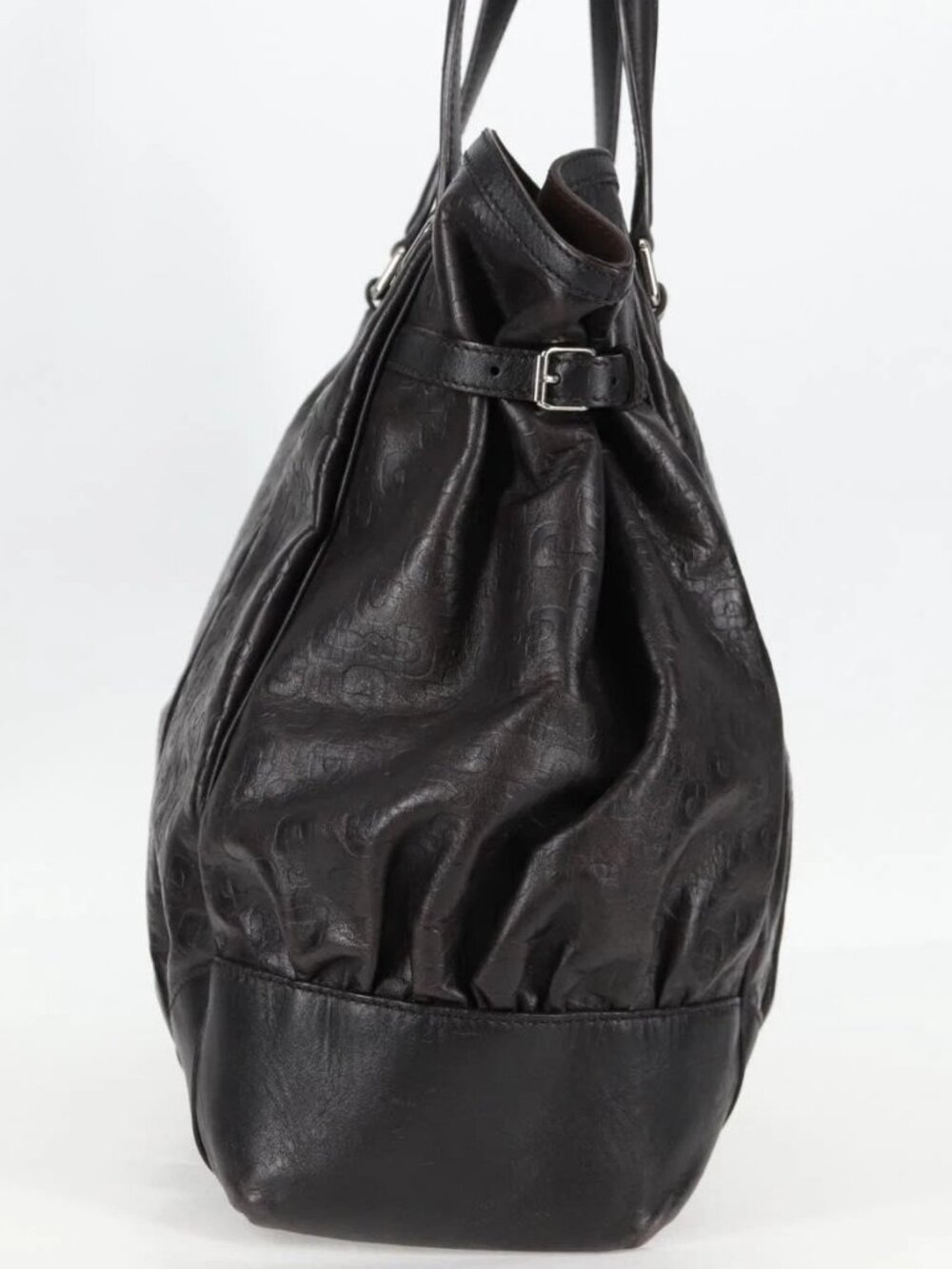 GUCCI Shoulder Bag Leather Black Silver - Picture 6 of 16